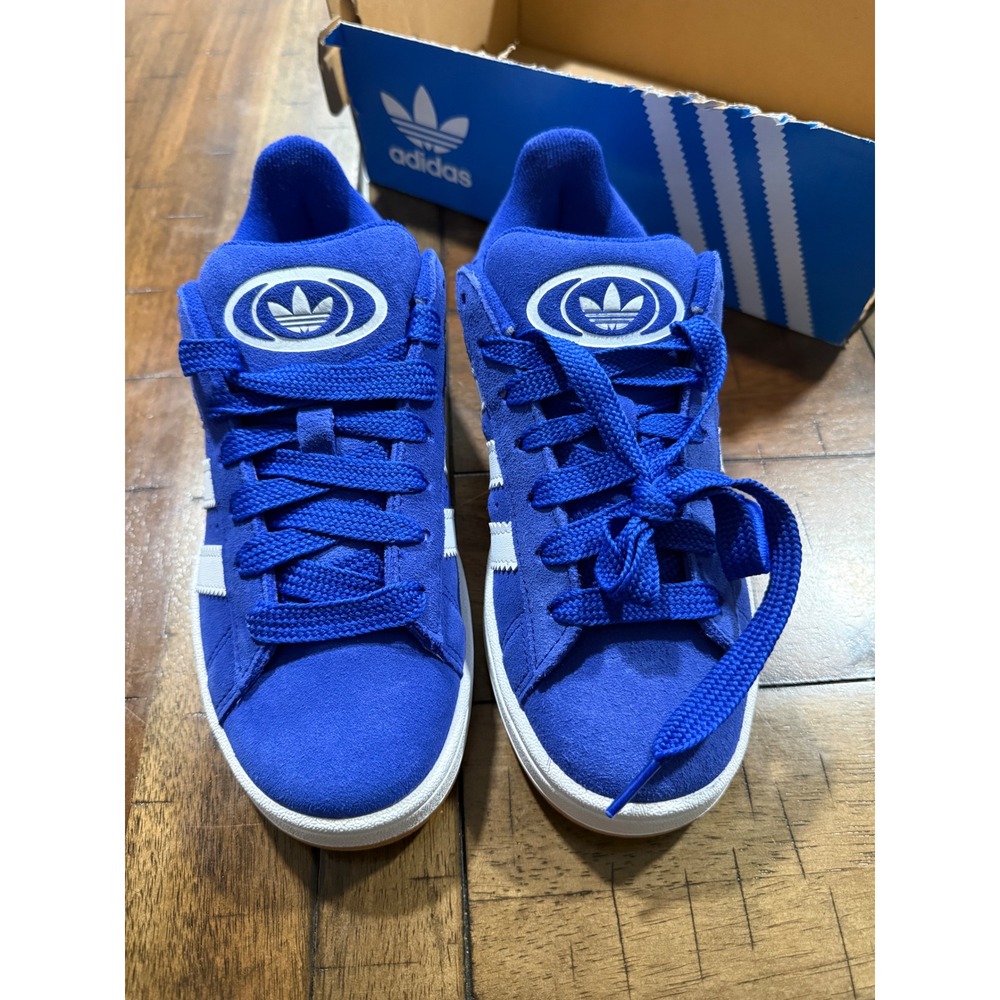 Adidas Campus 00s J Lucid Blue Suede Sneakers Kids Size 5 Gum Sole - Picture 2 of 6